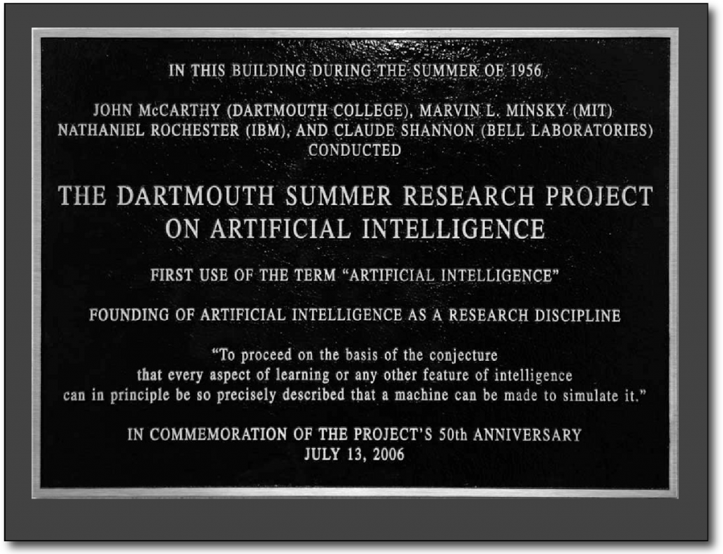 a proposal for the dartmouth summer research project on artificial intelligence doi